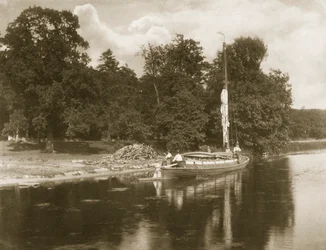 La Rivière Bune à Coltshall, Vie et Paysage sur les Broads du Norfolk, c.1886